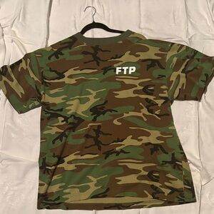 FTP Camouflage Logo Tee - Green/Brown